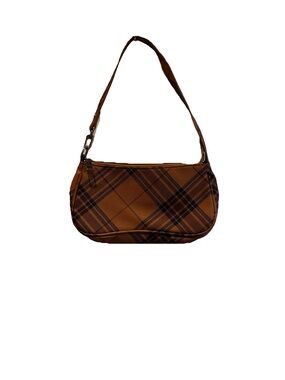 Brown Plaid Shoulder Bag